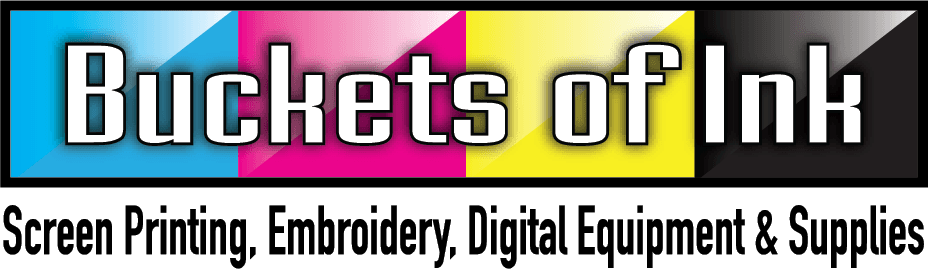 Buckets of Ink: screen printing, embroidery, digital equipment and supplies